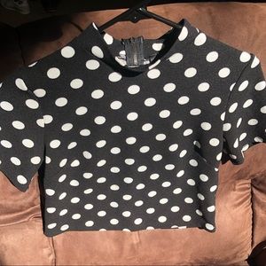 Polka dot Crop top F21
